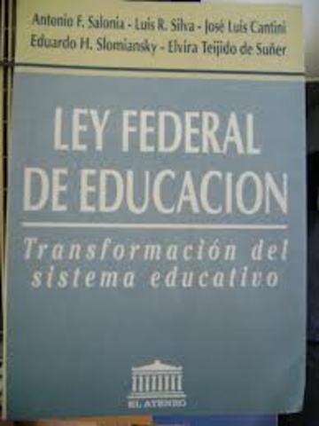 Ley Federal de Educación