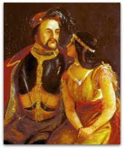 Pocohontas marries John Rolfe