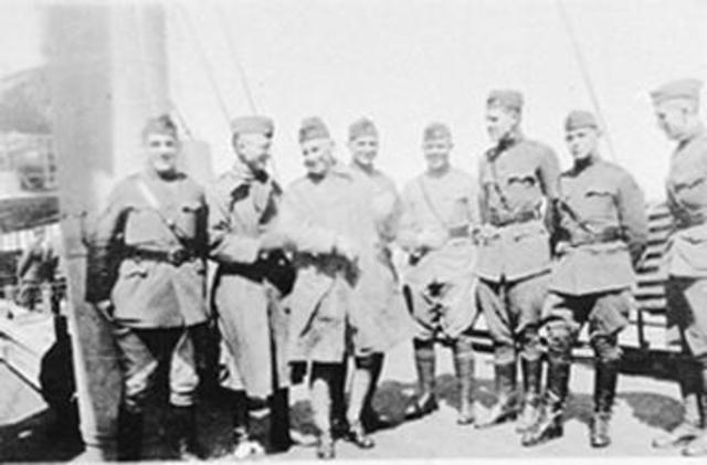 Sailed back to the United States from Brest, France