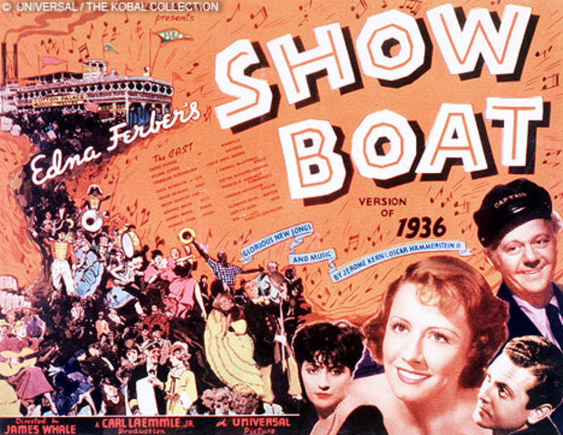 Jerome Kern and Oscar Hammerstein write "Showboat"