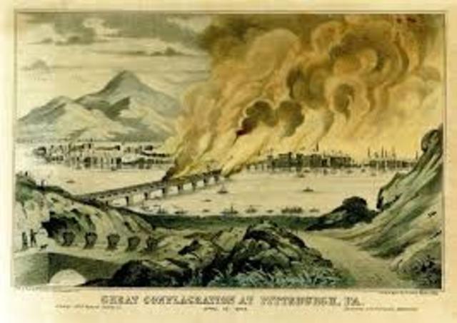 The Great fire of 1845