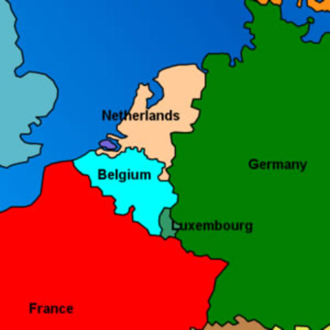 Germany inade Belgium, Netherlands and Luxenburg