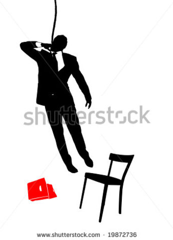 Okonkwo hangs himself.!