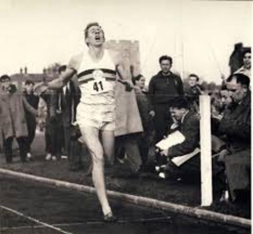 Roger Bannister Runs First Sub-4 Minute Mile
