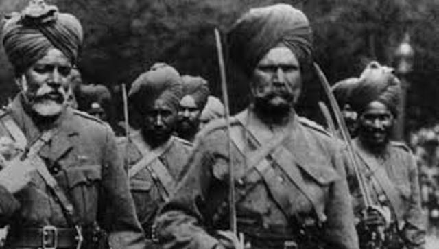 Indian troops back from WW1