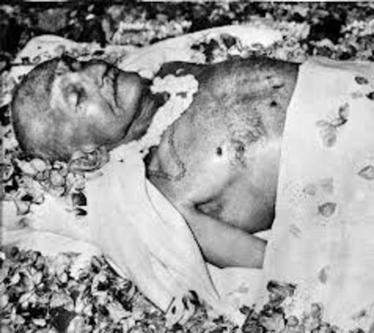 Gandhi is killed