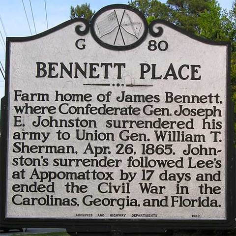 Joseph Johnston's Army Surrenders (Durham, North Carolina)