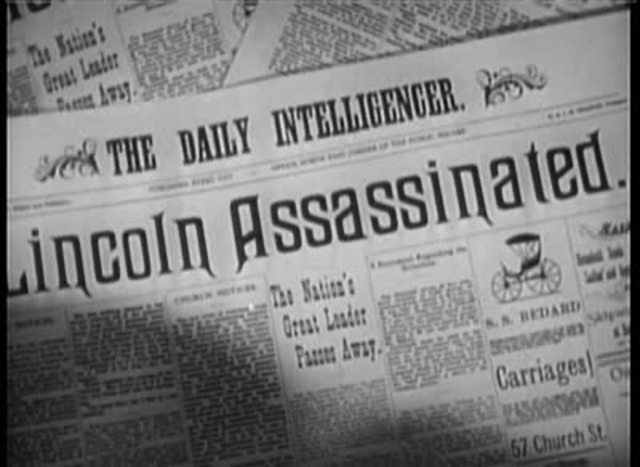 President Abraham Lincoln is Assassinated (Washinton, DC)