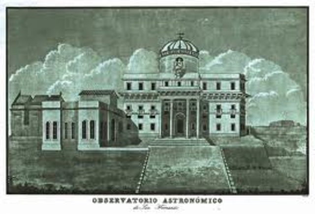 Creación del observatorio astronómico.