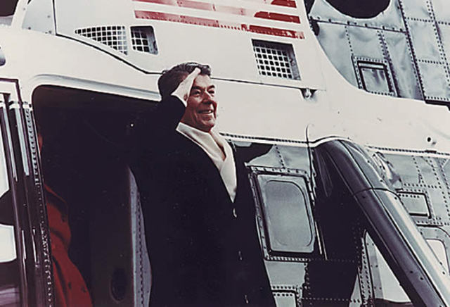 Reagan left the White House