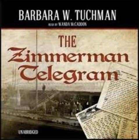 WWI: Zimmerman Telegraph