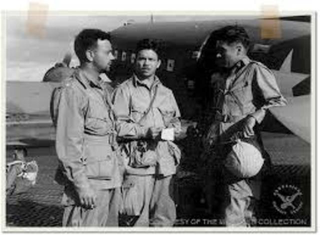 US airland at Nadzab, New-Guinea