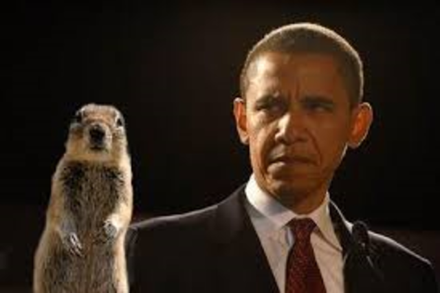 Obama Meets Squirrel