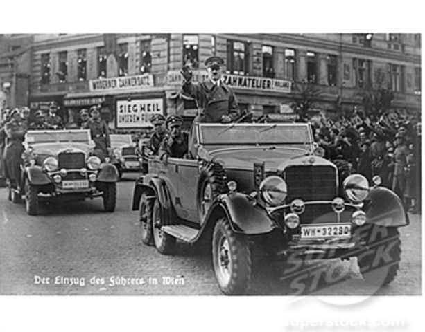 German troops march into Austria