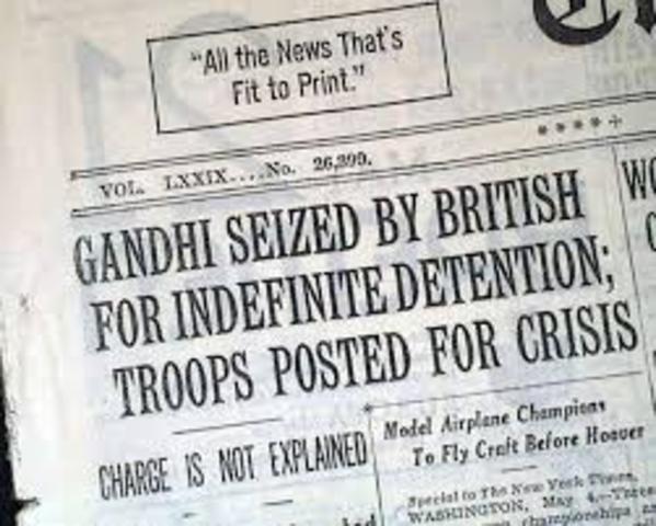 Gandhi Gets Arrested