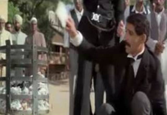 Gandhi Burns His Registration Card