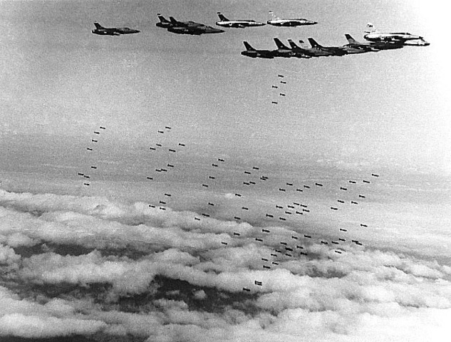 U.S. areial bombing- operation Rolling Thunder