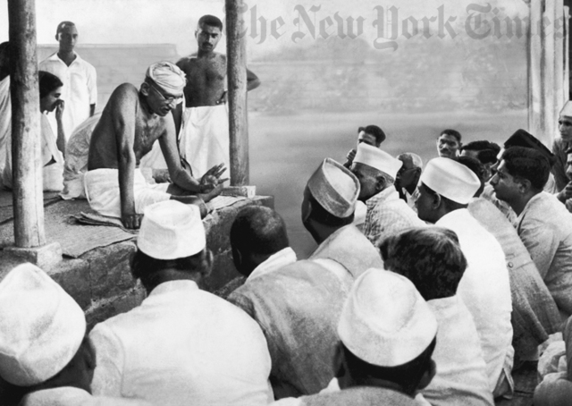 Gandhi gained followers