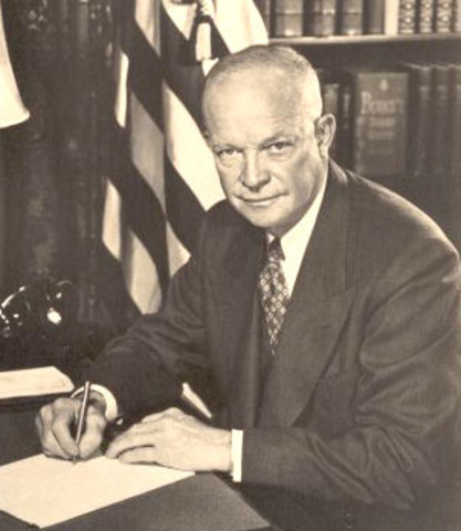 Eisenhower becomes President of the USA