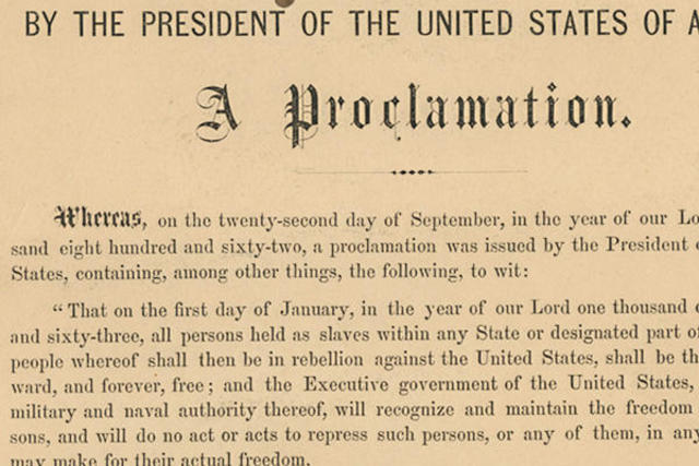 Reconstruction: Second Emancipation Proclamation