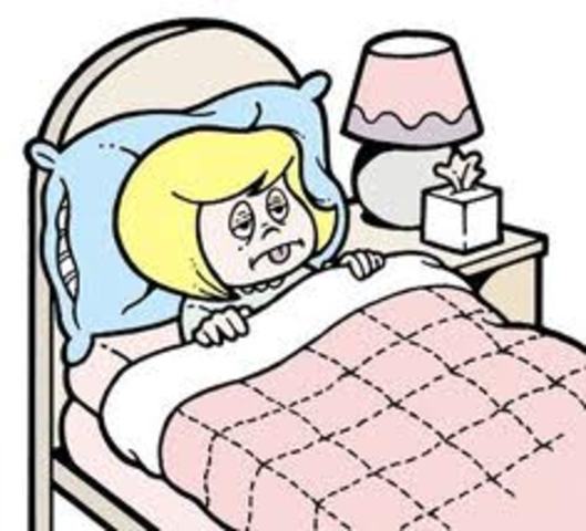 Home sick with the flu for the entire week