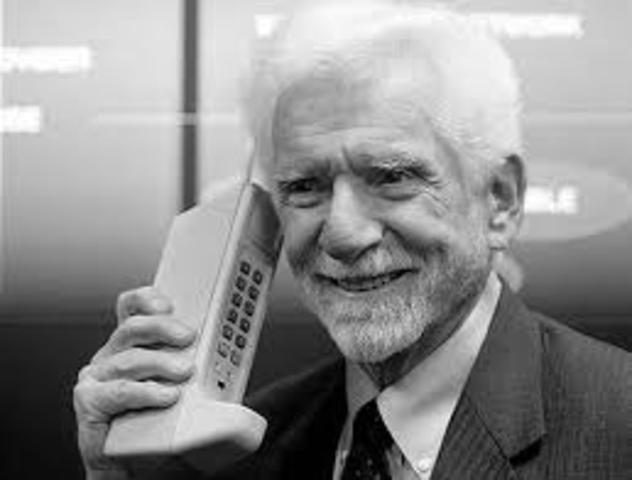 First cell phone is tried