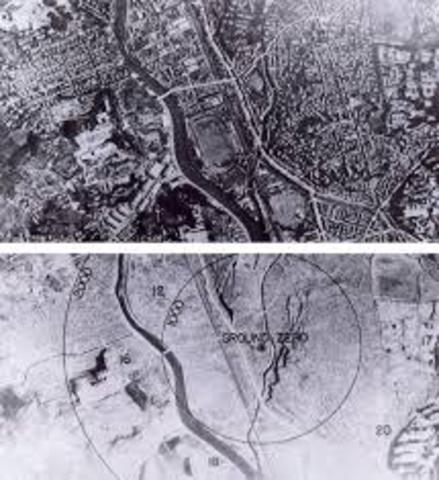 Atomic Bomb dropped over Hiroshima