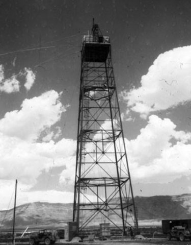 First test of an atomic bomb at Trinity Bomb Site