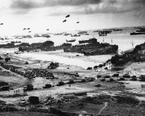 the allies send invation forces to normandy france