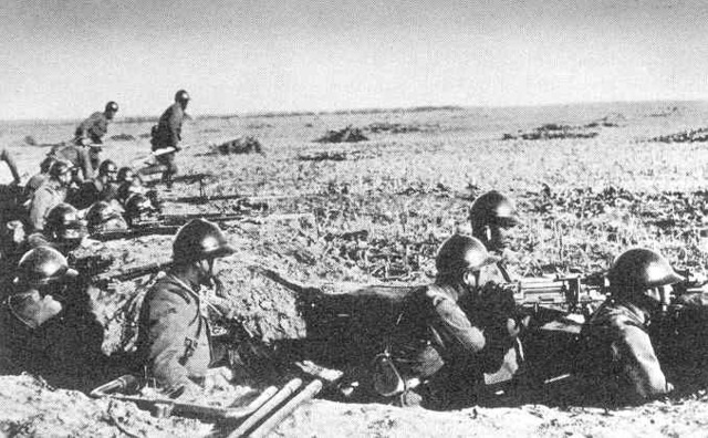 The Japanese attack China