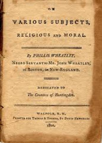 Poems on Various Subjects, Religious and Moral Phillis Wheatley