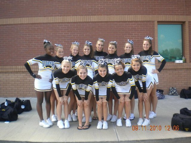 Made the Freshman Competition and Football Cheer Teams