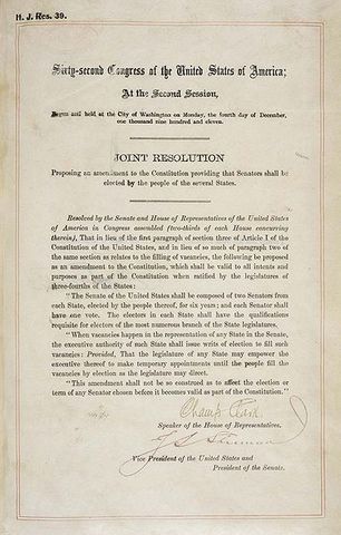 Gilded Age, 17th amendment