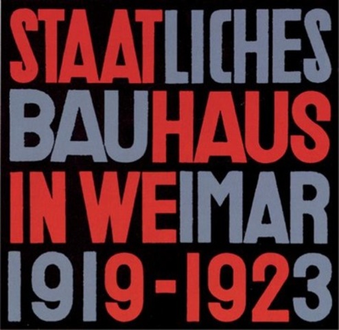 Herbert Bayer, cover design, Staatliches Bauhaus in Weimar