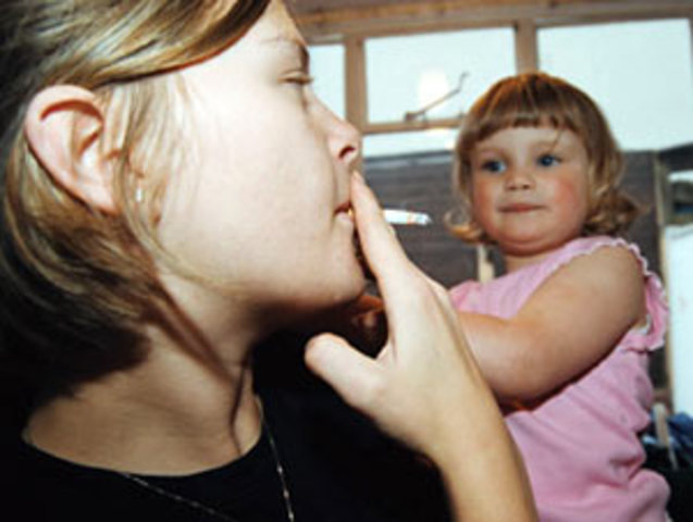 Relative starts smoking again.