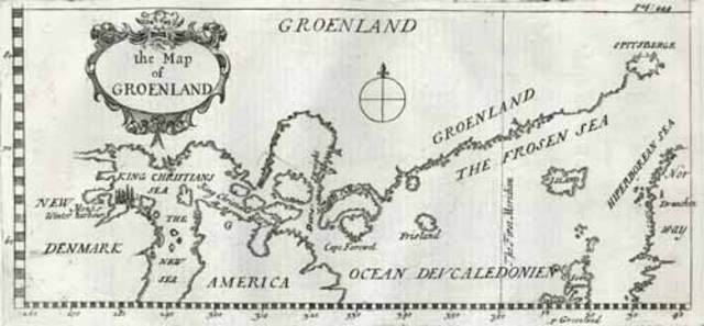 First sighting of Greenland by Gunnbjorn.
