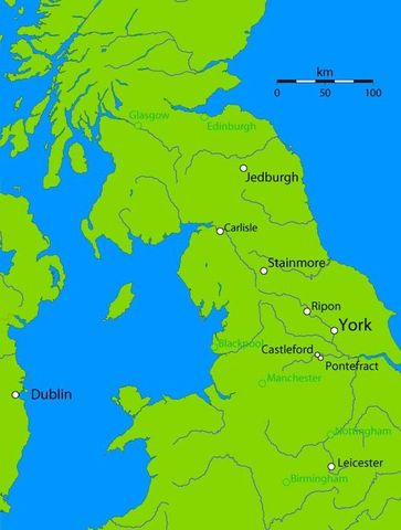 Eric the Blood-Axe killed at the Battle of Stainmore