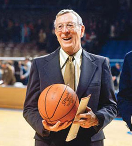 UCLA coach John Wooden was voted Coach of the Year