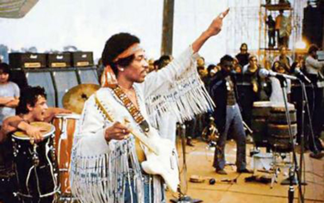Rock and Roll concert at Woodstock