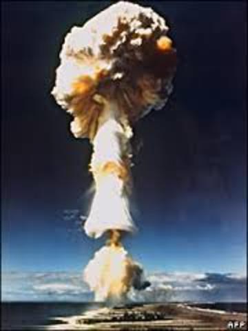 France Successfully tests its first Nuclear Bomb