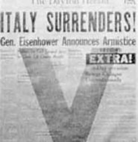 Italy surrenders