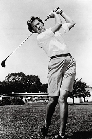 Betsy Rawls becomes the first woman to win the US Women's Open golf title four times