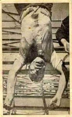Mussolini captured and executed