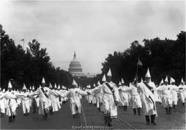 KKK March in Washington DC