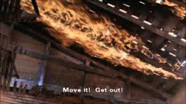 The church bursts into flames bad