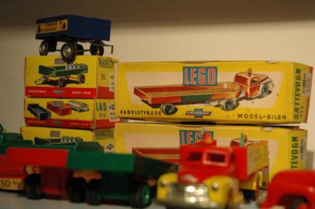Big plastic and wooden cars