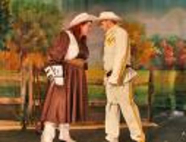 Annie wins her first shooting match against a man