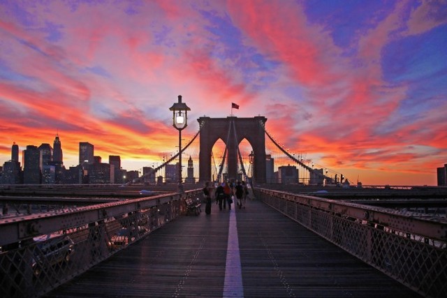 Industrialization: The Brooklyn Bridge opens.
