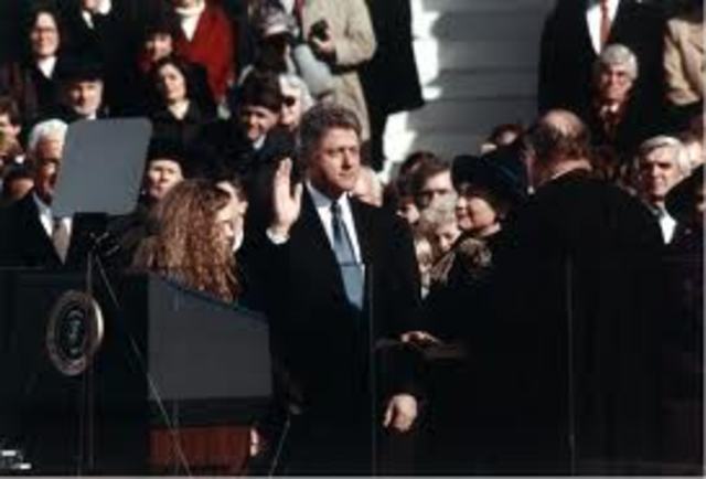 Bill Clinton was inaugurated