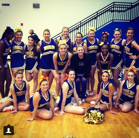 My Last First home game as an Etowah Cheerleader - Neon out!